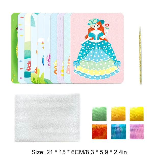 Pintura de puzzles, exercício de motricidade fina Pintura 3D Vestido de  Princesa Brinquedos de Princesa, Multifuncional Durável Divertido Criativo