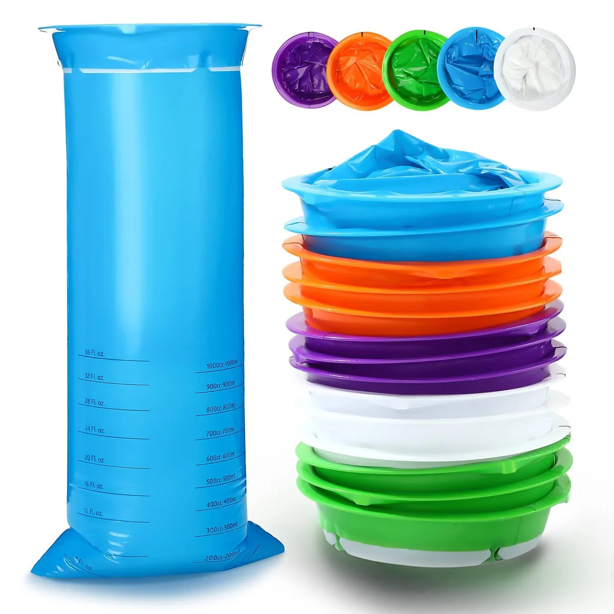 Vomit Bags Throw Up Bags Disposable 1000ml Puke Nausea Leak Resistant Emesis Aircraft Car Sickness