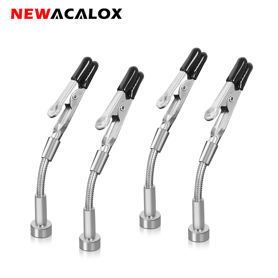 NEWACALOX Magnetic Mini Soldering Flexible Arm PCB Circuit Board Hoder Soldering Tool for Jewelry Making/Electronic Repair