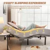Adjustable Bed Frame Queen, Adjustable Bed Base with Massage, Zero Gravity Electric Bed with Wireless Remote, Head and Foot 3