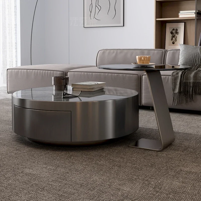 Nordic Luxury Coffee Tables Patio Round Standing Center Organizer Tables Kawaii Cute Mesa Auxiliar Salon Living Room New