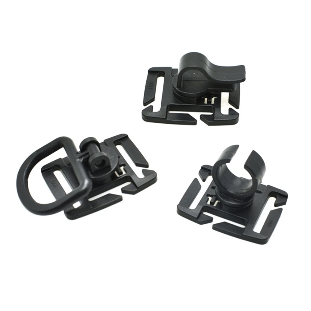 1Pc Outdoor Fan Backpack Adjustable 360° Rotary Webbing Connection Buckle Backpack Fixing Buckle Plastic Key Safety Buckle