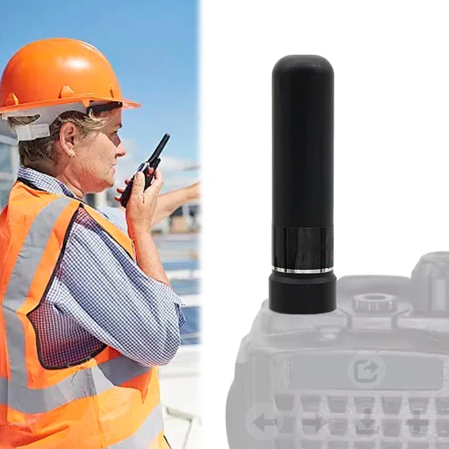 Antenne Double Bande TECHZOCO SRH805S Pour Talkies-walkies - SMA-F, 5 Cm, Compatible Baofeng UV-5R, Etc.