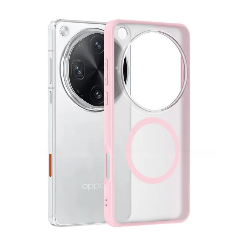 For OPPO Find X9 Ultra Magnetic Case Luxury Matte Skin Feel Acrylic Protective For Magsafe Wireless Charging Shockproof Funda 2