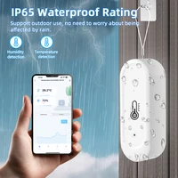Tuya Smart Temperature And Humidity Sensor WiFi/Zigbee IP65 Waterproof Indoor Outdoor Dual-use Compatible With Alexa Google Home - Image 2