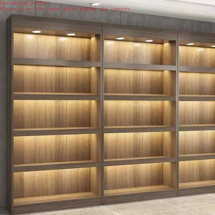Custom.Modern Wood Panel Display Rack for Home Bar Living Room Hall ...