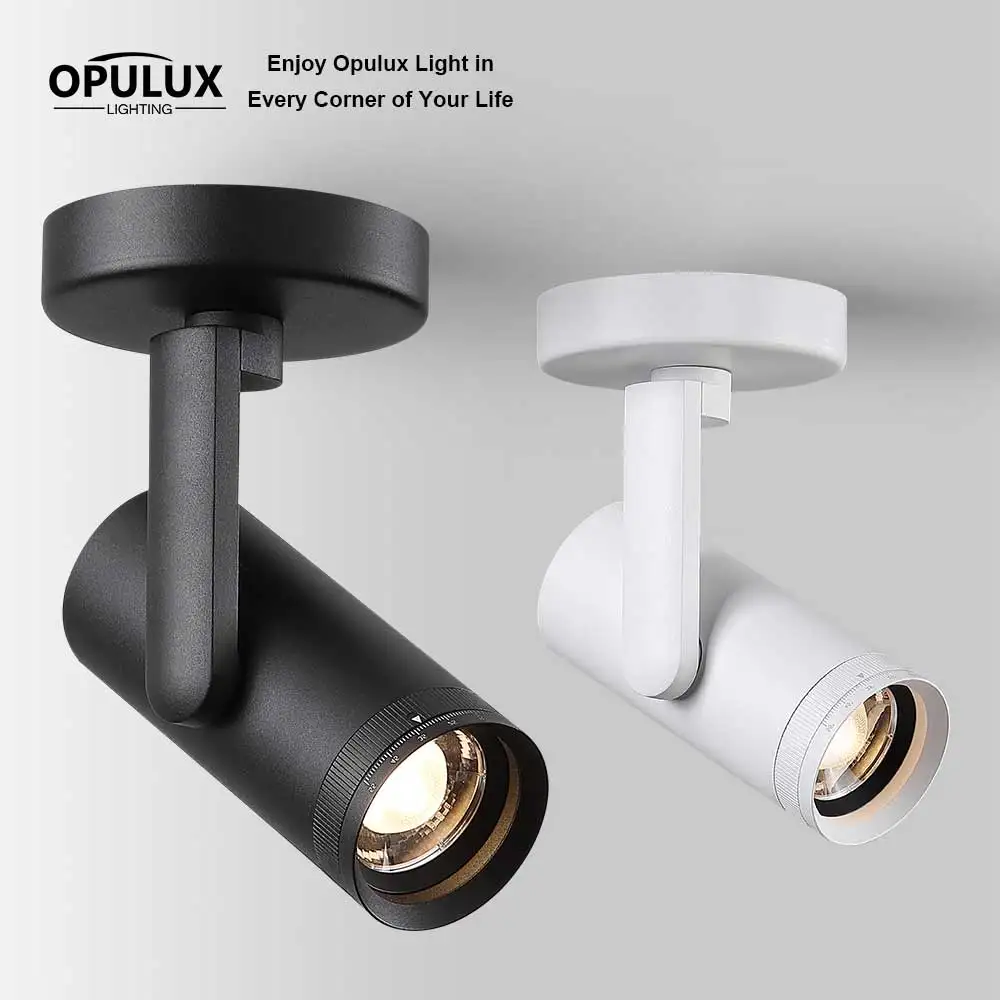 Opulux12WLEDDimmableZoomableCeilingSpotlightIndoor–AdjustableSurfaceMountAccentBeamAngle10-55°CRI97Flicker-Free-AliExpress