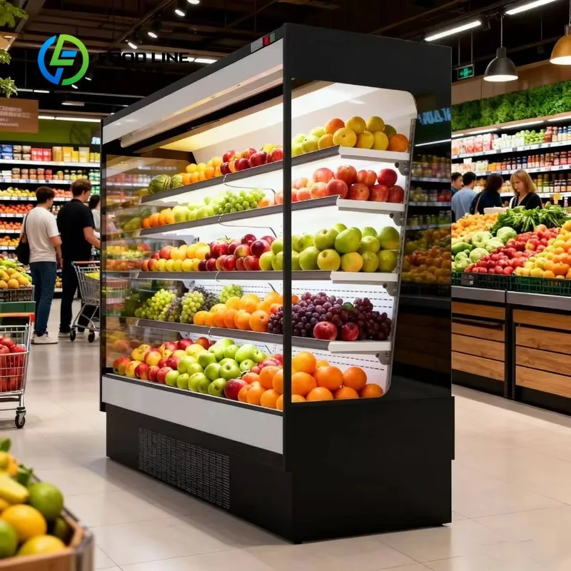 Customized Commercial Air Curtain Open Merchandiser Display Case Stable Suitable for Refrigeration Equipment Wholesalers 6