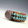 Chinese Old Tibet Silver Cloisonne beads beautiful turquoise snuff bottle 3