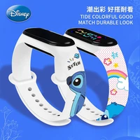 Disney Lilo&Stitch Children's Watch action figure cute Print LED Electronic Waterproof Sports Bracelet Watch kids birthday gifts 2