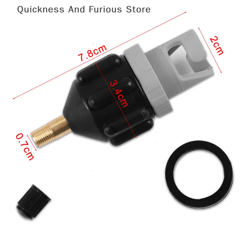 Rowing Boat Air Valve Adaptor Sup Board Kayak Pump Adapters Inflatable Air Valve Attachment Kayak Accessories Parts Boat