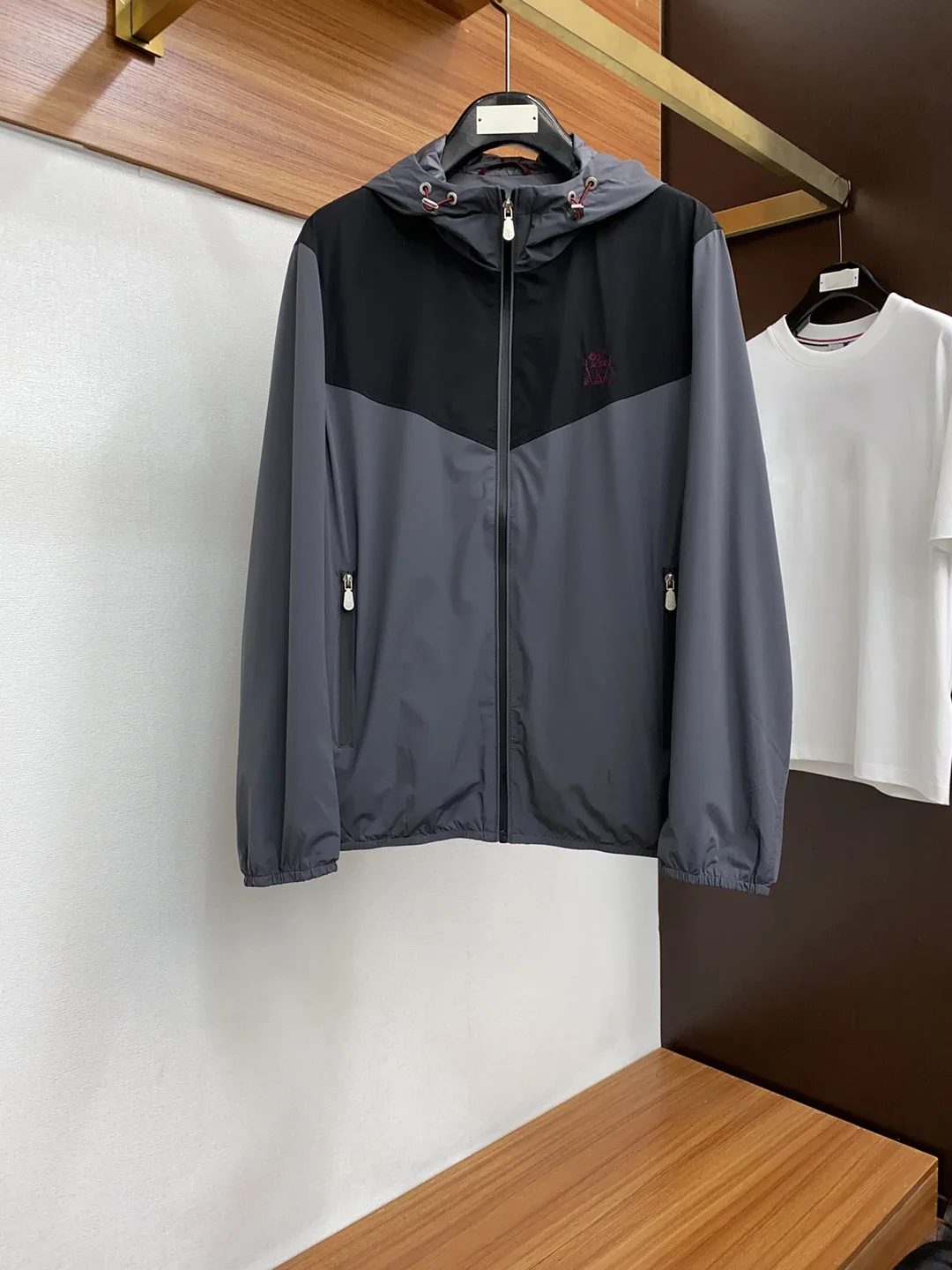 

Мужская ветровка с капюшоном ZEMKY, Повседневная Мягкая водонепроницаемая куртка с вышивкой, весна-лето 2024