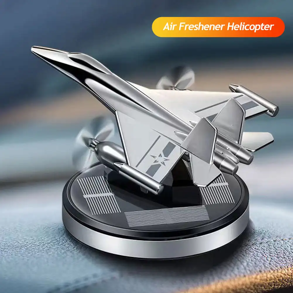 Solar Fighter Propeller Flavoring Fragrance Decoration Car Air Freshener Car Interior Accessories Perfume Diffuser For Kids Gift solar car air freshener