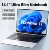 14.1" Ultra Slim Laptop 16GB RAM 2TB SSD Intel N3700 Notebook Gamer Windows 11 Pro 1920*1080 Display Office Study Computer PC