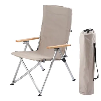 Sedili pieghevoli reclinabili dal design moderno per poltrona lounge in alluminio per esterni resistenti in fabbrica per il campeggio con prato sulla spiaggia