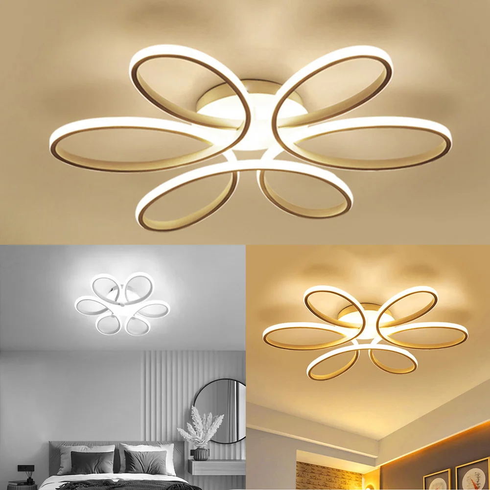 Description Picture 5 of itemFlush Mount Lamp 12W LED Surface Mounted Ceiling Lamp Super Bright Flower Design Ceiling Lights Eye Care for Bedroom Living Room