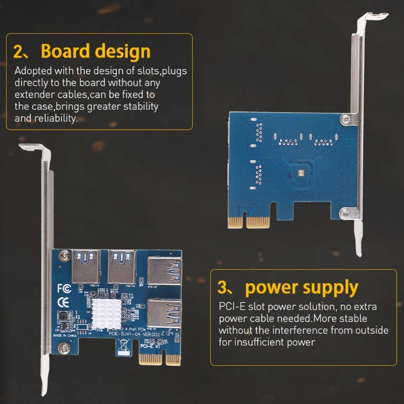 그래픽 카드 14 PCI-Express 슬롯 카드 Multiplier용 PCI 라이저 카드 라이저 카드 외부 USB 확장