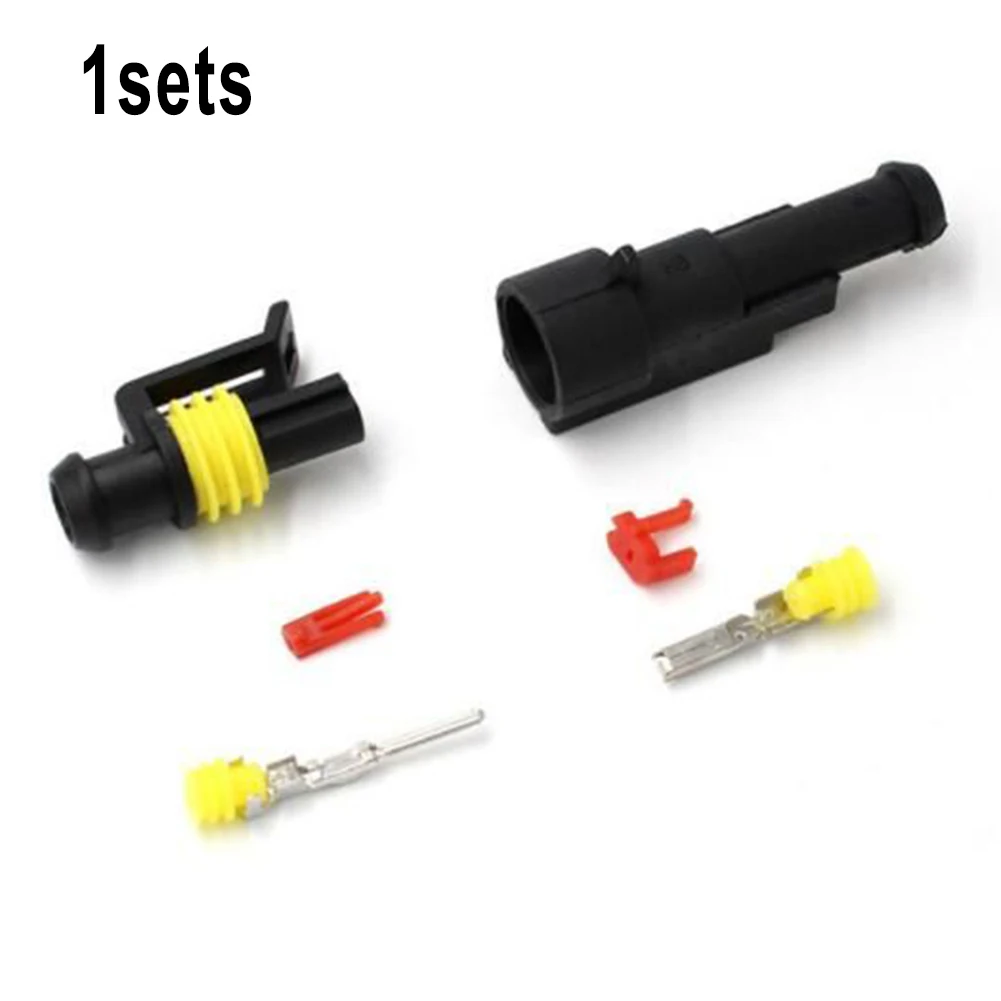 Waterproof Connector Plug Connectors 1 Set 1/2/3/4/5/6 Pin 12A 600V Automobile Car Boat Kit Crimping Installation rovmaker high current 20a 200m depth closure connector waterproof aviation plug watertight connectors