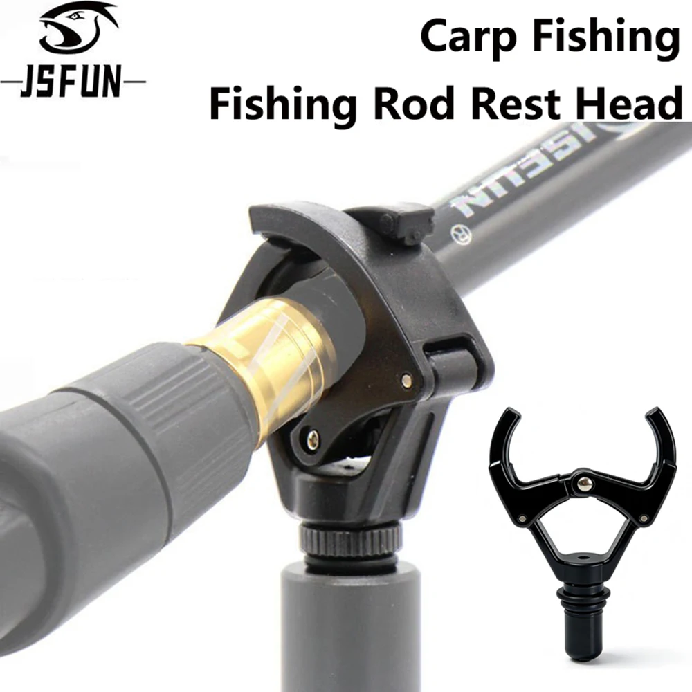 Support de canne pêche carpe 1 2 3 pièces pour piquet berge, repose-canne pêche au coup JSFUN