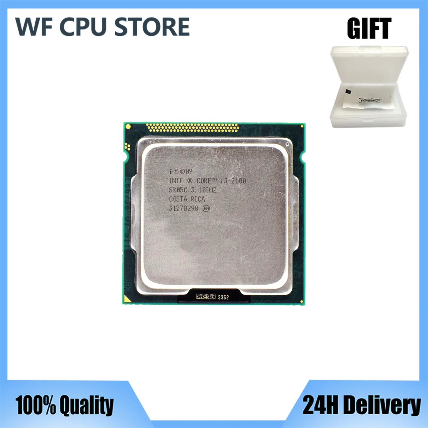 

Intel Core i3 2100 Processor 3.1GHz 3MB Cache Dual Core Socket LGA1155 Desktop CPU