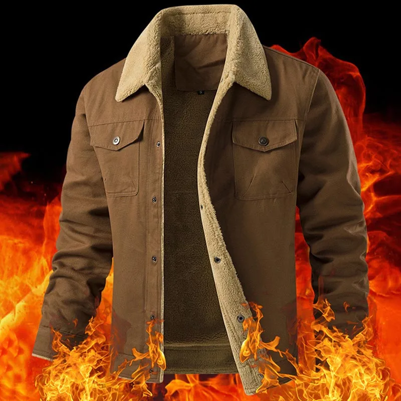 Man Coat Jacket Military Uniform Fishing Jacket Corduroy Withzipper Mountaineering Camping Baseball Trekking Sport