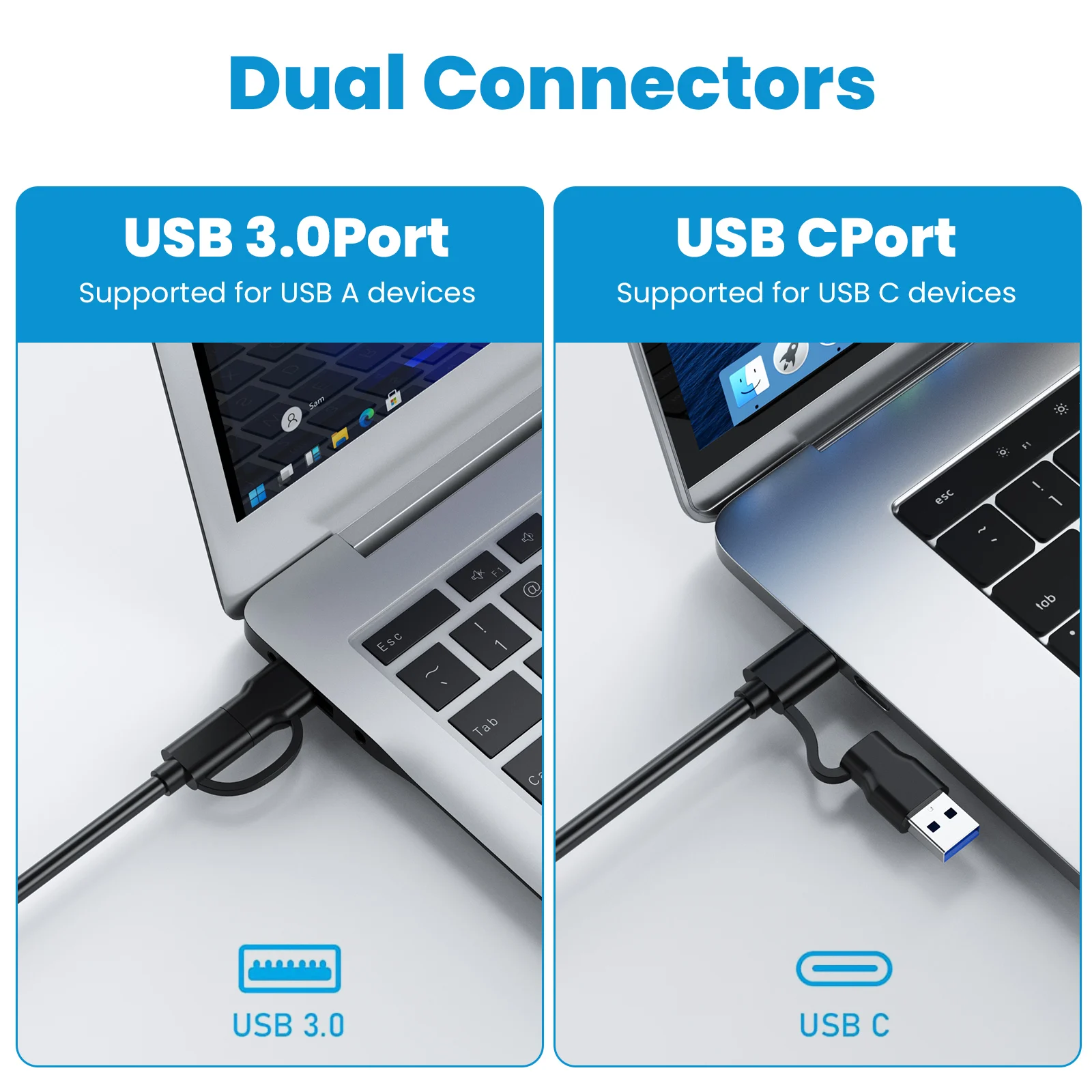 Type C USB3.0 Card Reader 5Gbps Fast Data Transfer 4 Ports Micro SD TF MS Pro DUO Camera Memory Card Reader Writer