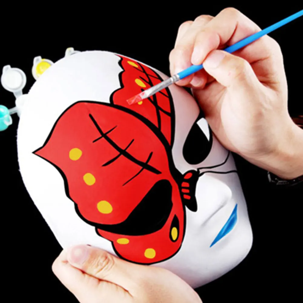 10Pcs Blank Mask Smooth Surface Full Face Mask Paintable Paper Mask DIY Masquerade Mask Cosplay Mask Masquerade Accessories - Image 3