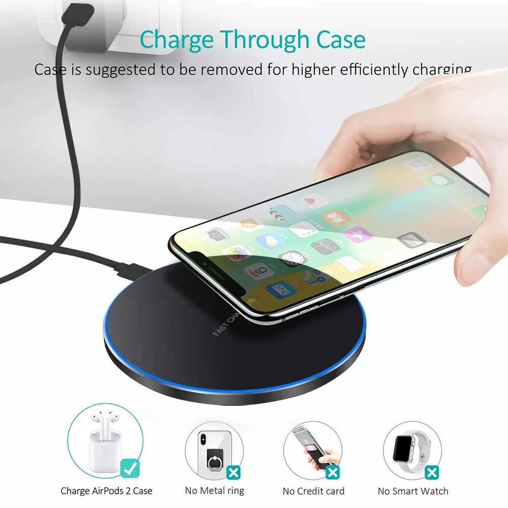 100W Fast Wireless Charger Mobile Phone Chargers Pad Stand For iPhone 15 14 13 12 Pro Max 8 Samsung Xiaomi Charging Dock Station 3