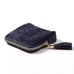 Velvet 5 - Layer Jewelry Storage Bag - Portable Travel Organizer (Navy blue)