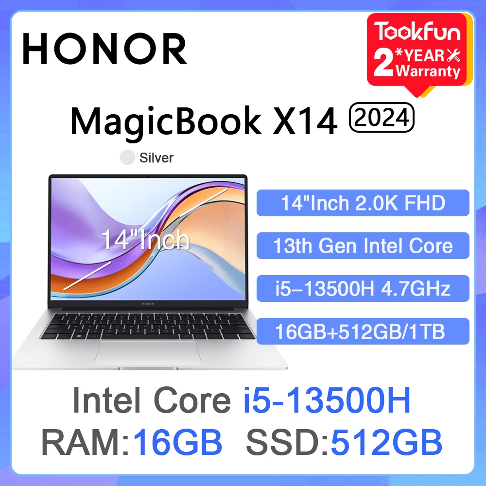 Honor-magicbook x14 proラップトップ、超軽量ブック