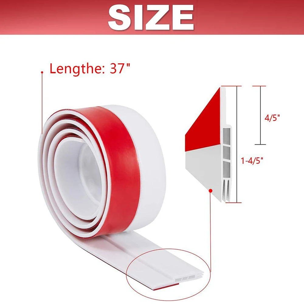 Door Seal Strip Door Bottom Seal Under Door Weatherstrip Sealing Draft Stopper Anti-Cold Gap Blocker Windproof