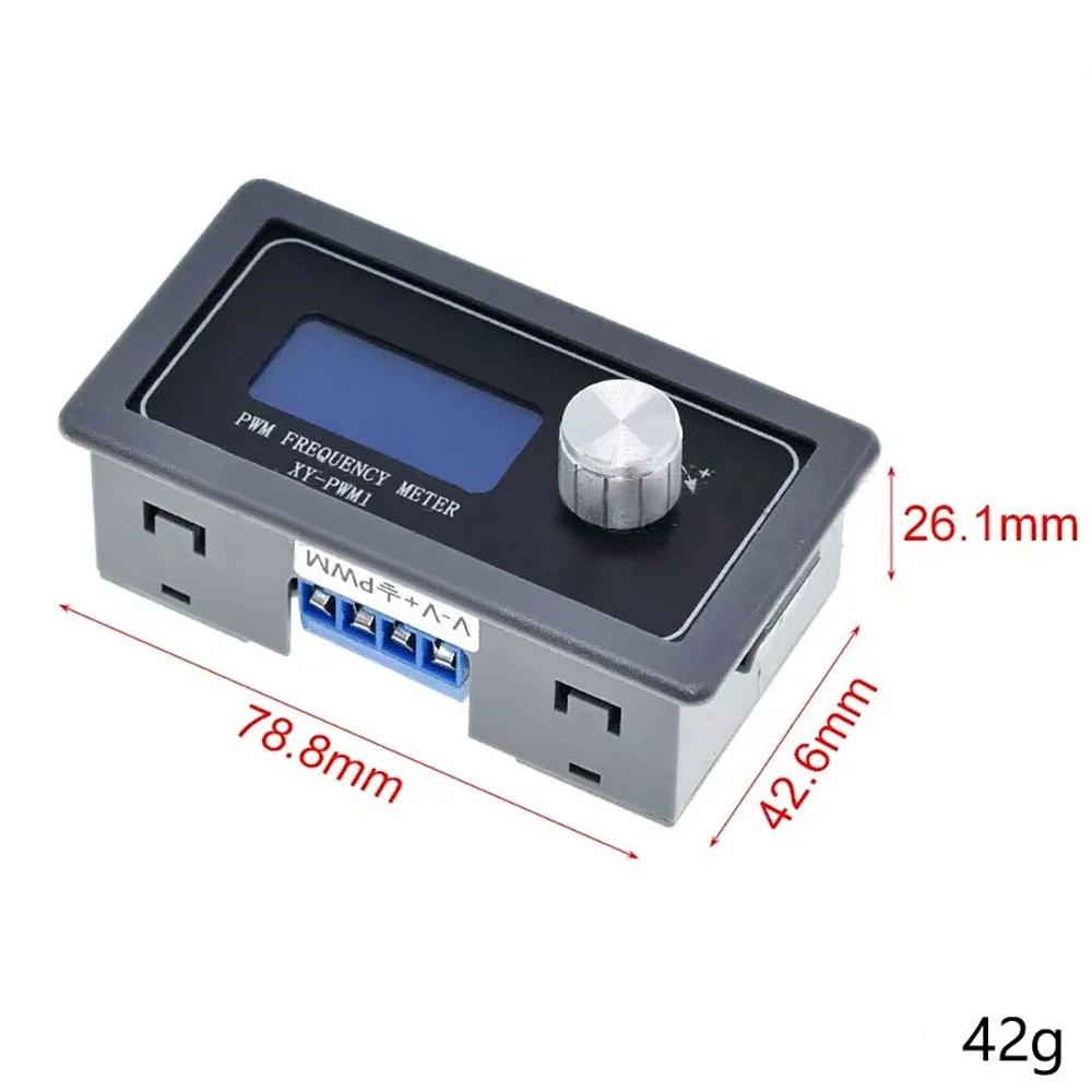 Adjustable PWM Pulse Frequency Duty Cycle Module with LCD Display
