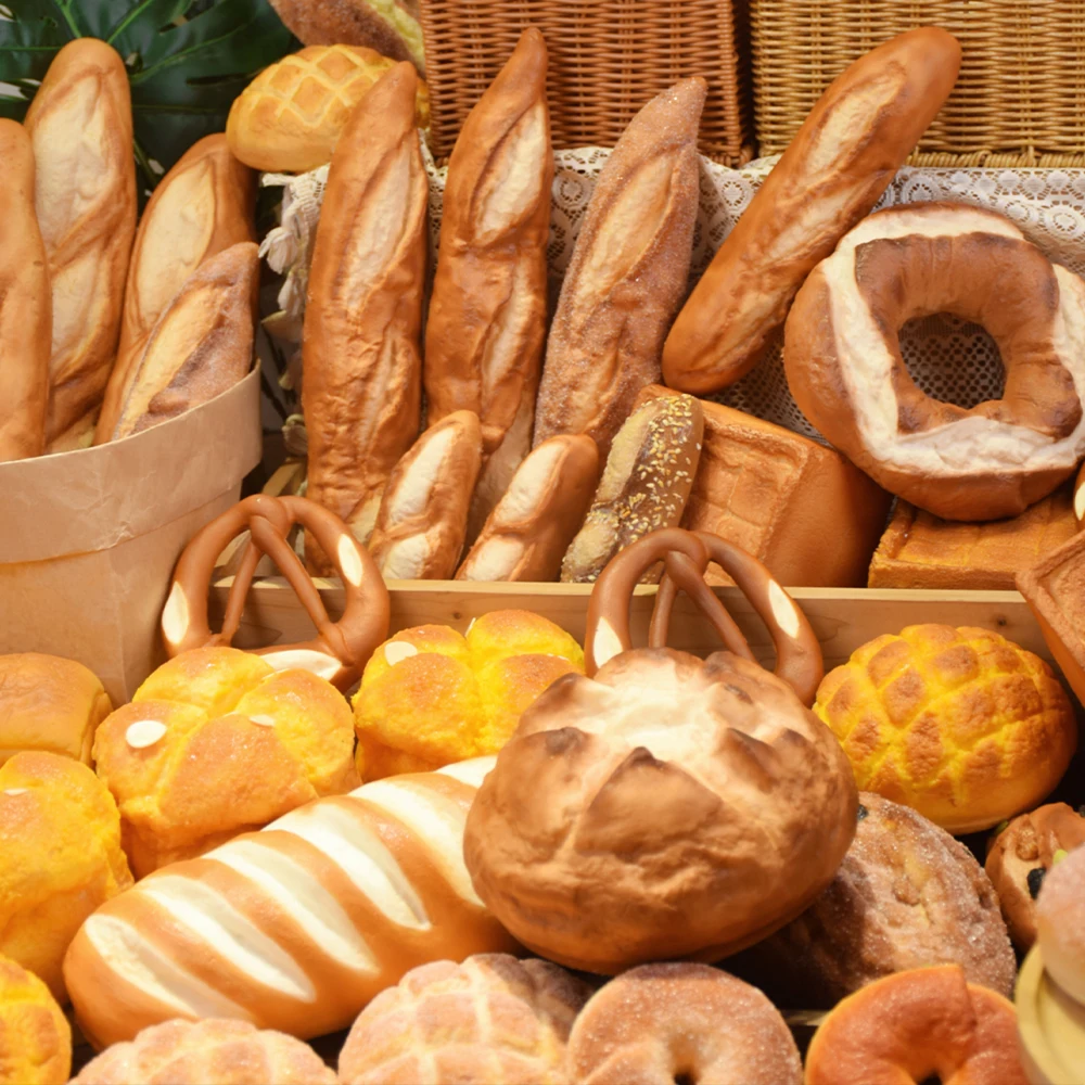 Home Decoration Bakery Scene Model Artificial Bread French Baguette Kitchen Toy Shopwindow Ornament Accessories