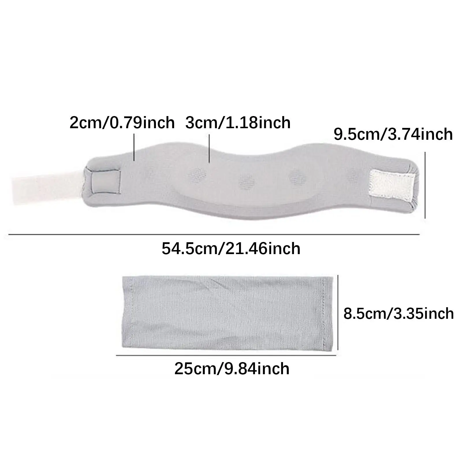Neck Brace Universal,Portable,Soft,Gray Practical Neck Support Brace Cervical Collar for Plane Women Men Sleeping Office Home