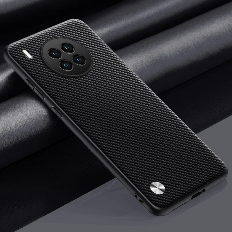 Deluxe PU Leather Matte Silicone Phone Case with Full Camera Protection