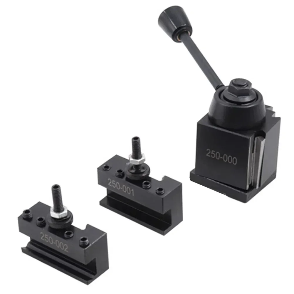 Effective Quick Change Tool Post Holder Set For Lathe Compatible With Cuniform Type 250 000 Fits 250 001 Tools 3