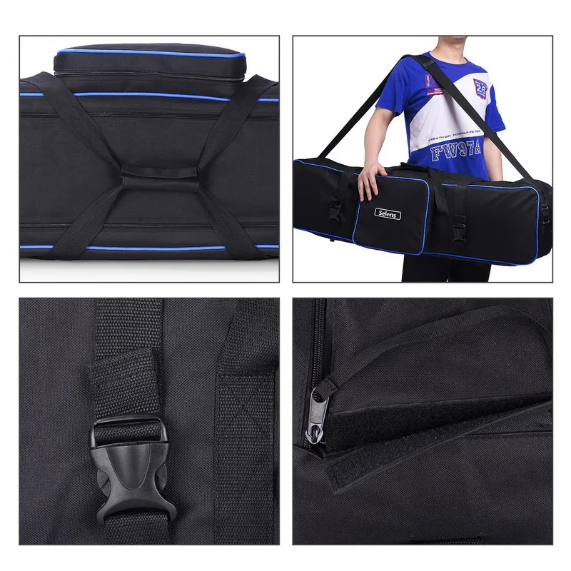Selens 105cm/43in Handbag Carry Bags Photography Equipment Padd Zipper Bag For Light Stands Umbrellas Tripod Waterproof Camera