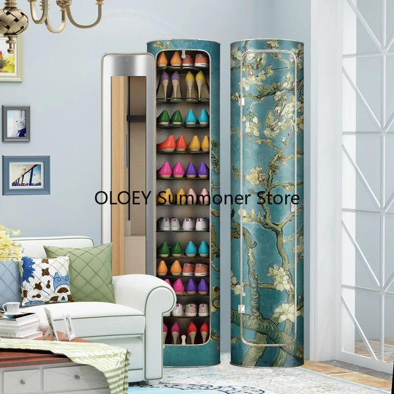 

Intelligent Sterilization Disinfection Shoerack Cylindrical 360-degree Rotating Shoe Cabinet Organizer Zapatero Furniture AA50