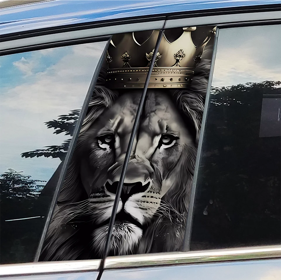 Life Cycle Lions Mane Lion Modern Art - 3" Vinyl Sticker - For Car Laptop I-Pad Phone... Lions Car Decal