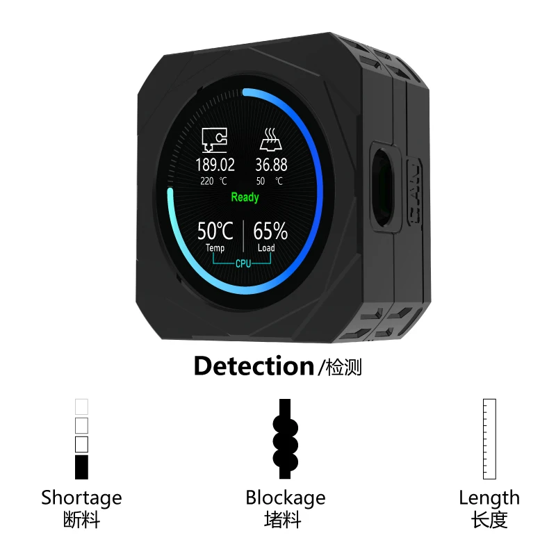 Mellow 128 Polegadas Fly-halo Wifi Ips Smart Circular Touch Screen para Impressoras 3d com Toque Capacitivo e Compatibilidade Klipper - Imagem 2