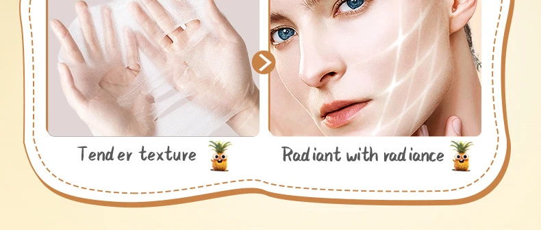 Description Picture 6 of item8pcs SADOER Fresh Fruits Face Mask Anti Wrinkle skincare Moisturizing Brightening Firming Hydrating Facial Masks Skin Care