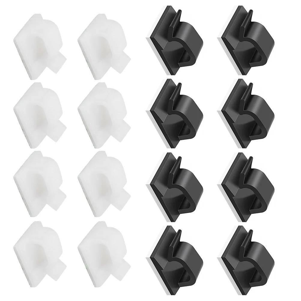 

60 Pcs Cable Manager Mini Clips Wire Cord Holder Management Self Adhesive Hook Self-adhesive Desktop