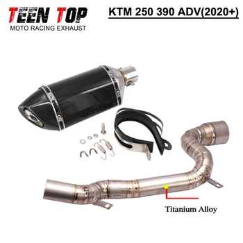 Silencieux Moto For KTM 390ADV 250 ADV Exhaust System 51mm Titanium Alloy Motorcycle Exhaust Muffler For KTM 390 Adventure Tube