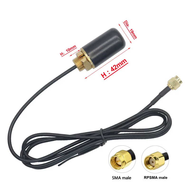 1개 듀얼 밴드 433Mhz 로라 캐비닛형 실외 IP67 방수 안테나 (SMA 포함) 5G 4G LTE 3G GSM 2.4G 5.8G 신호 증폭용