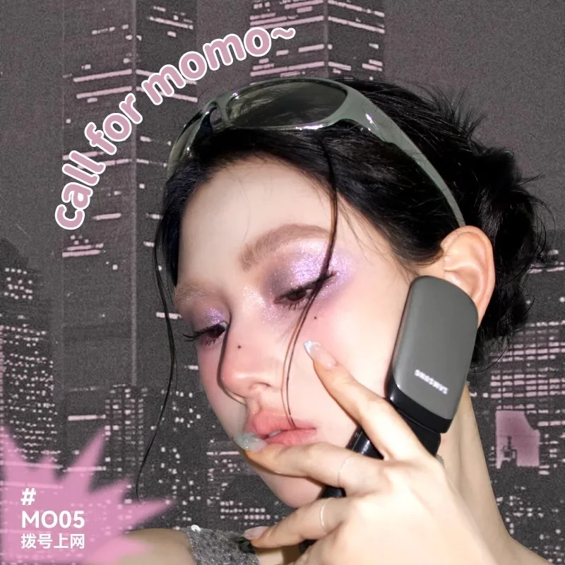LEEMEMBER Little Bear Dream Core Series Monochromatic Eyeshadow Pearlescent Glitter Blue Green Long-lasting Eyes Makeup
