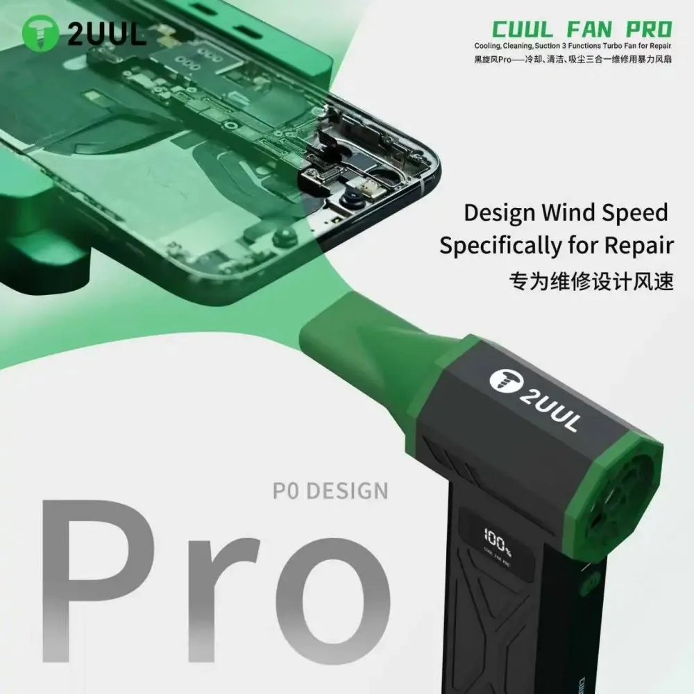 2UUL DA97 Cuul 팬 Vac Pro 냉각 청소 흡입 3 기능 전문 수리 냉각 팬 도구 용 터보 팬