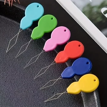 2/5/10pcs Plastic Needle Threaders - Effortless Threading for Hand Machine Sewing, Crafting, Knitting, Quilting, and DIY Art 1