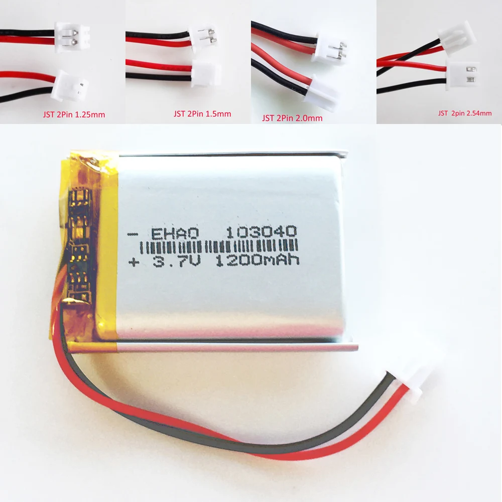 Pack De 2 Baterías Recargables De Litio De 7.4 V Y 2200 MAh, Para Guantes Y Chalecos Calefactables, Con 5 Protecciones Y Conector DC 3.5x1.35 Mm