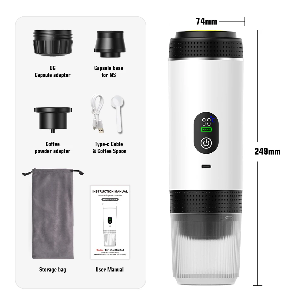 ماكينة قهوة كبسولات 3 في 1 اسبريسو