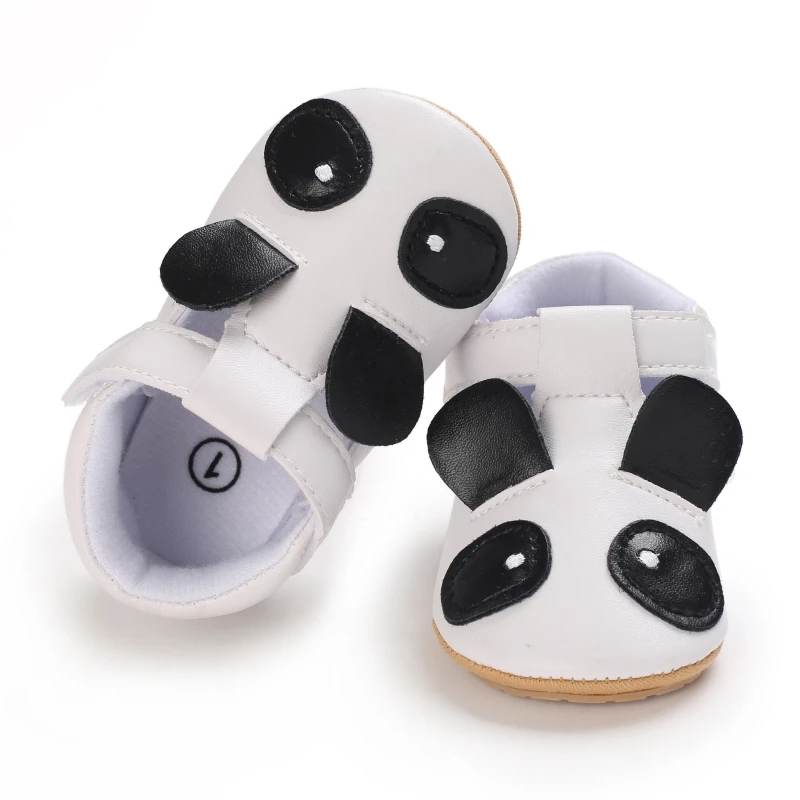 0-18M Baby Shoes Cute Animal Infant Crib Shoes PU Leather Soft Sole Anti-Slip Toddler Baby Casual Prewalker